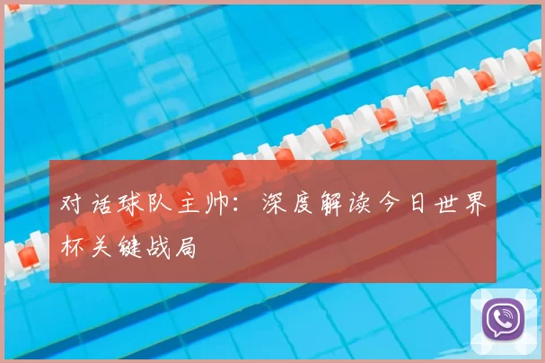 对话球队主帅：深度解读今日世界杯关键战局